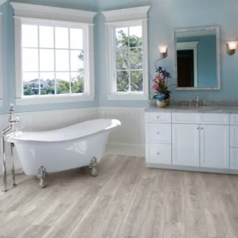 Vinyl-Block (2) Bathroom flooring | Bud Polley's Floor Center